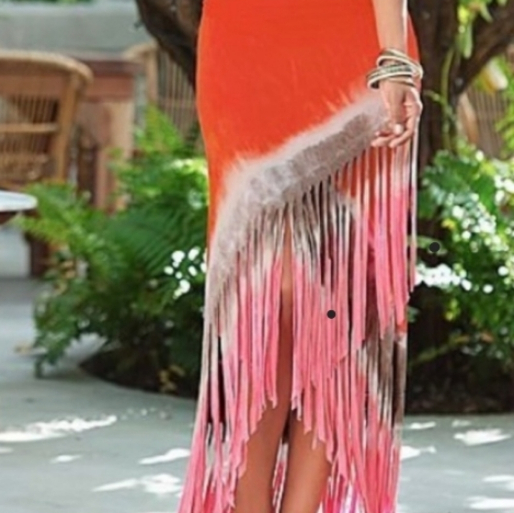 SUMMER. VENUS Fringe skirt